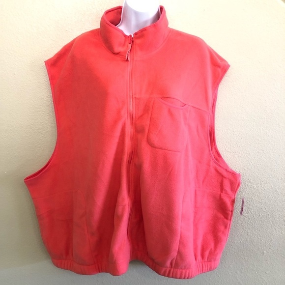 Old Navy Woman’s Mock Neckline Full Zip Fleece Vest Plus Size 4X - Picture 1 of 12